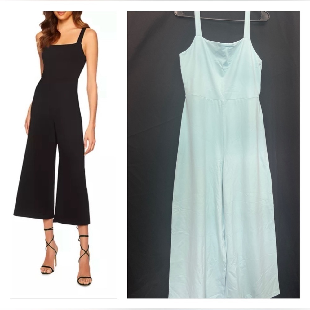 Susana Monaco NWT Tank Wide Leg Jumpsuit in Rain Light Blue (0150, 0151)